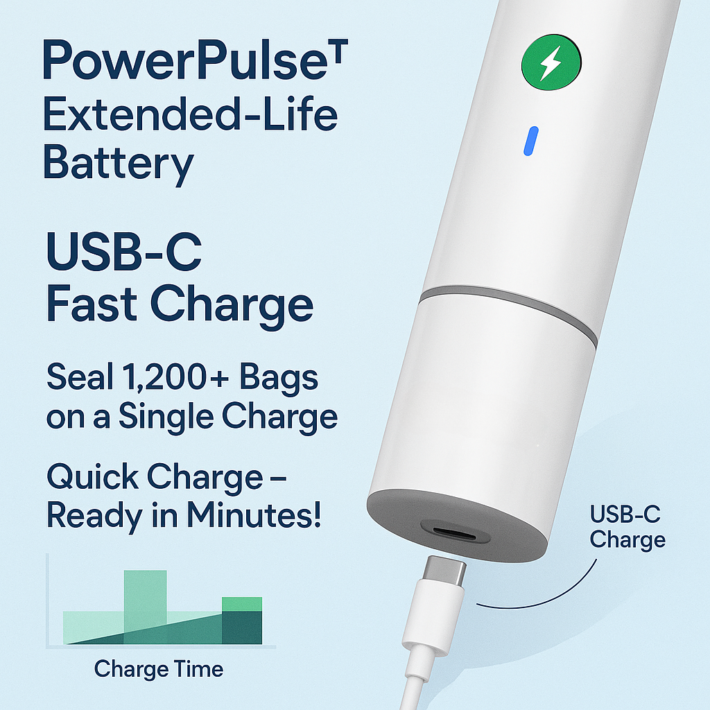 Frescava™ Handheld Vacuum Sealer - Keep Food Fresh 5x Longer