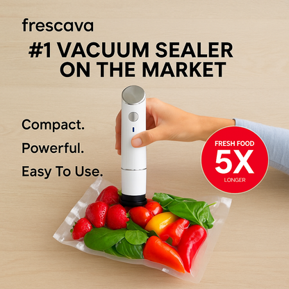 Frescava™  Handheld Vacuum Sealer - Keep Food Fresh 5x Longer